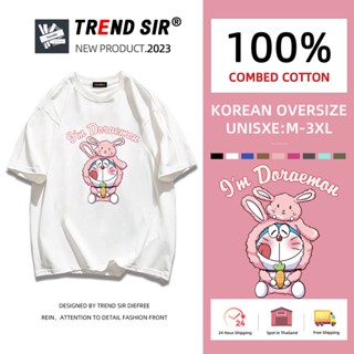 ⚡พร้อมส่ง⚡️เสื้อยืด oversize cotton 100 เสื้อยืดคอกลม ทรงหลวมเสื้อยืดโอเวอร์ไซส์วินเทจ คอกลมมี7สี M-3XL