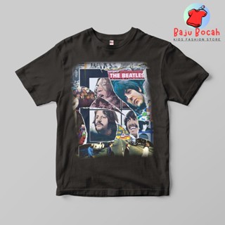 เสื้อยืดพรีเมี่ยม ลาย THE BEATLES PSTR BAND สําหรับเด็กผู้ชาย และผู้หญิง อายุ 1-9 ปี