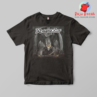 เสื้อยืด พิมพ์ลาย RAPSODY ON FIRE พรีเมี่ยม สําหรับเด็กผู้ชาย และผู้หญิง อายุ 1-9 ปี