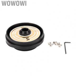 Wowowi Steering Wheel Hub Adapter  Short Hub Adapter Black Coating Rustproof  for Car