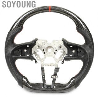 Soyoung Car Steering Wheel  Perforated Leather Racing Style Carbon Fiber Steering Wheel  for Q60 2017 To 2022