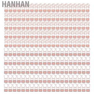 Hanhan 100pcs Paper Binder Clips Small Binder Clamps For Home School Office Rose Gold