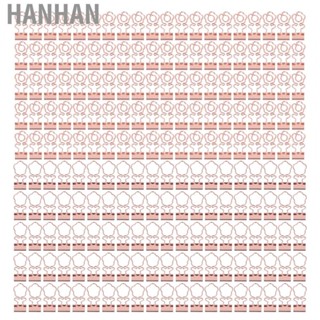 Hanhan 100pcs Paper Binder Clips Small Binder Clamps For Home School Office Rose Gold