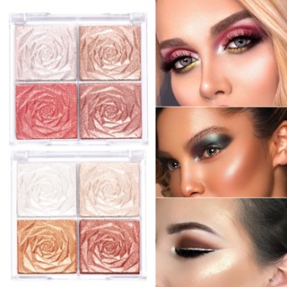 พาเลทอายแชโดว์ 4 สี เนื้อดินน้ำมัน ใยไหม แมท ประกายชิมเมอร์ สีสวยมาก Eye shadow Mini Jewelry