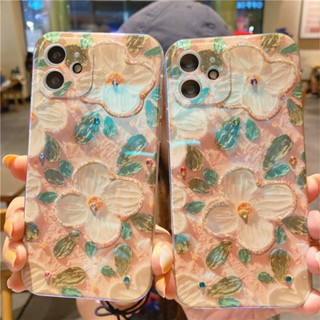 เคสโทรศัพท์มือถือ ลายภาพวาดสีน้ํามัน รูปดอกไม้ สไตล์เรโทร สําหรับ Apple Iphone 14 12pro xsmax x 8plus 13 11