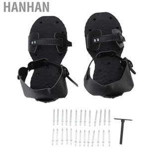 Hanhan 1 Pair PU Lawn Aerator Shoes Grass Aerator Tool For Yard Garden Plants