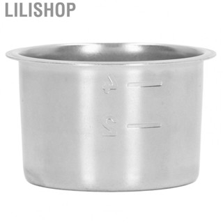 Lilishop Porous Filter  4 Cup Stainless Steel Coffee Portafilter Filter Bowl GO