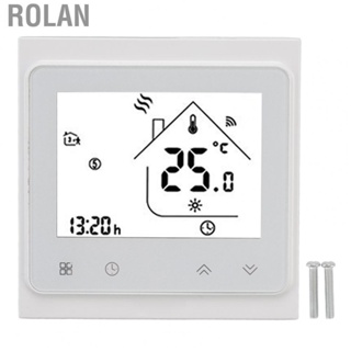 Rolan Control Thermostat  NTC  High Accuracy Capacitive Touch Button AC95‑240V Easy Operation Temperature Controller with Screws for Indoor Use