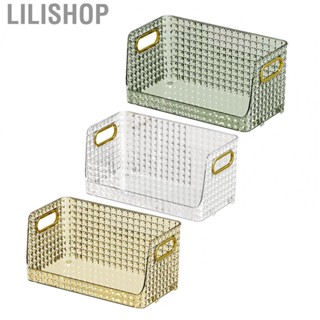 Lilishop Makeup Display Box  Slip Resistant Geometric Pattern Cosmetics Organizer  for Home