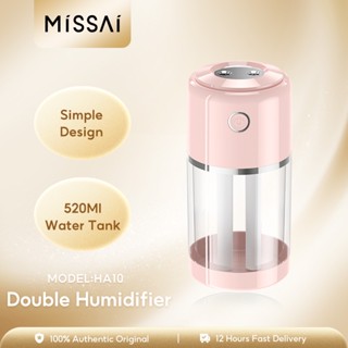 Missai HA10 เครื่องพ่นไอน้ำ เครื่องพ่นไอน้ำหอม  520ml ความจุขนาดใหญ่ที่มีประสิทธิภาพคู่สเปรย์กลิ่นหอม