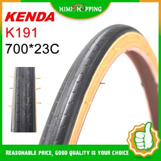 Kenda K191 ยางล้อรถจักรยาน 700C 700*23C เบาพิเศษ 430 กรัม 110PSI สีเหลือง สไตล์เรโทร สําหรับรถจักรยาน 1 ชิ้น