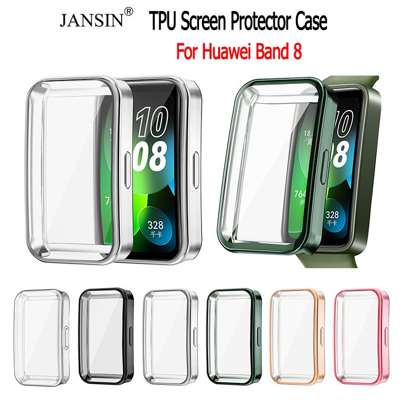 เคสกันกระแทก เคสยาง TPU กรอบนาฬิกาซิลิโคนสําหรับ Huawei Band 8 Smart Band