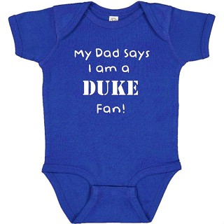 ชุดบอดี้สูท ลาย My Dad Says I am a Duke Fan สําหรับเด็ก 0MEJ