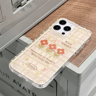 เคสโทรศัพท์มือถือ ดูดซับแรงกระแทก ลายดอกไม้ สําหรับ Apple iPhone 14 13 12 11 PROMAX XS XR XSMAX SE2020 6 7 8PLUS MINI 12Pro 11 xsxr 14 ชิ้น