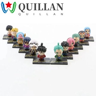 Quillan ของเล่นโมเดลฟิกเกอร์ Luffy Action Figure Sanji 12ชิ้น/ชุด