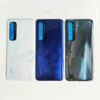 เคส สําหรับ Xiaomi Mi Note 10 Lite 6.47 Note10 Lite&amp;quot; ฝาครอบแบตเตอรี่กระจก แบบเปลี่ยน พร้อมกาวโลโก้ สําหรับประตูหลัง