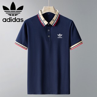 เสื้อโปโล adida.s สวมใส่สบาย แฟชั่นคู่รัก