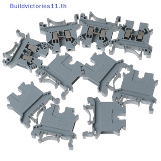 Buildvictories11 บล็อกเทอร์มินัล เมาท์แผงสกรู UK 2.5B 32A 10 ชิ้น TH