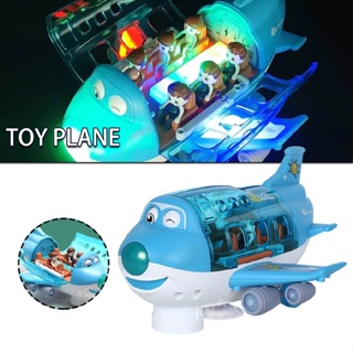 360° Rotating Electric Toy Plane Airplane with Sound Light Gift for Boys Girls