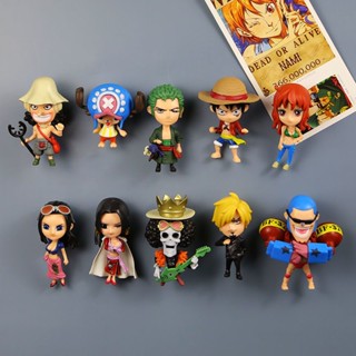 สติกเกอร์แม่เหล็ก รูปตุ๊กตาลูฟี่ One Piece 3 มิติ สําหรับตกแต่งบ้าน