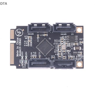 Dta การ์ดแปลง Mini PCI-E PCI Express เป็น 4 พอร์ต SATA 3.0 SSD HDD SATA3 DT