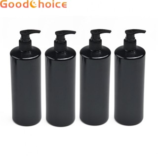 【Good】Bottles With Pump Dispensers Gel Wash Plastic 4PCS 17oz 500ml Container【Ready Stock】