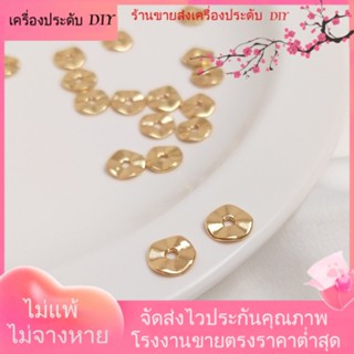 💖เครื่องประดับ DIY ขายส่ง💖แผ่นสเปเซอร์ ชุบทอง 14k แฮนด์เมด DIY อุปกรณ์เสริม สําหรับทําเครื่องประดับ สร้อยข้อมือ[ลูกปัด/จี้/สร้อยคอ/สร้อยข้อมือ/กําไลข้อมือ/ต่างหู]