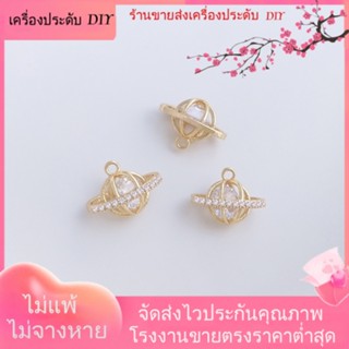 💖เครื่องประดับ DIY ขายส่ง💖จี้สร้อยคอ สร้อยข้อมือ ต่างหู ชุบทอง 14k ประดับเพทาย เครื่องประดับแฮนด์เมด DIY[จี้/ลูกปัด/สร้อยคอ/สร้อยข้อมือ/ต่างหู/กําไลข้อมือ]