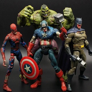 โมเดลฟิกเกอร์ ซูเปอร์ฮีโร่ ซอมบี้ กัปตันอเมริกา ฮัลค์ ซูเปอร์ฮีโร่ DC Marvel