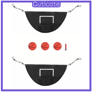 [CUTICATE] ห่วงบาสเก็ตบอลแทรมโพลีน ติดตั้งง่าย ของเล่นกีฬากลางแจ้ง