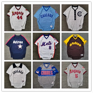 เสื้อกีฬาเบสบอล Mlb Jersey Jersey ทรงหลวม สไตล์ฮิปฮอป เรโทร พลัสไซซ์