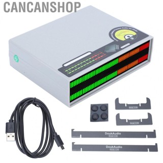 Cancanshop Music Spectrum Meter  DC 5V 100mA Multifunctional 56 Bit Level 3 Color Light High Resolution for Audio Equipments