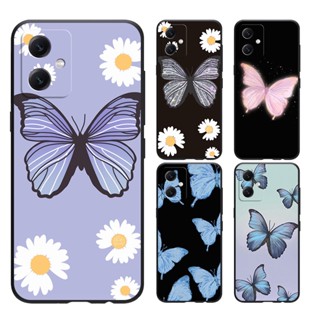 SAMSUNG A72 A71 A70 A54 A53 A52 A51 A50 A42 เคสโทรศัพท์มือถือแบบนิ่ม ลายผีเสื้อสวยงาม สําหรับ