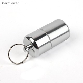 &lt;Cardflower&gt; กล่องตลับยา พวงกุญแจ อลูมิเนียม ขนาดเล็ก แบบพกพา ลดราคา