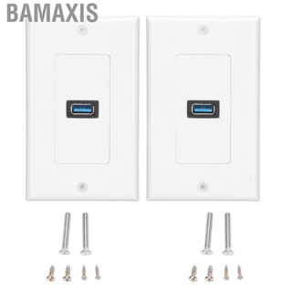 Bamaxis 2pcs USB 3.0 Wall  Fast Charging Double Port USB3.0 Socket Panel For Home