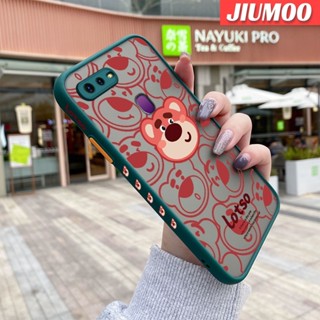 เคสโทรศัพท์มือถือ ซิลิโคนนุ่ม ใส กันกระแทก ลายหมีสตรอเบอร์รี่ สําหรับ OPPO F9 F9 Pro A7x Realme U1 2 Pro