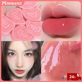 พร้อมสต็อก Cappuvini Mirror Water Lip Glaze Light Gloss 6 สี Female Waterproof Original Lipstick ลิปบาล์ม วาสลีน Rosy Lips Parity Student Milk Tea Color