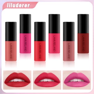 Lamuseland Hot ลิปกลอส 12 สี ลิปกลอสตัวอย่าง Matte Long Lasting Non-stick Cup Liquid Lipstick HO