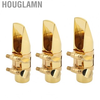 Houglamn Saxophone Mouthpiece Kit  Alto Sax Mouthpieces Compact Music Accessories Parts Metal with Cushions for Althorn Wind Instrument