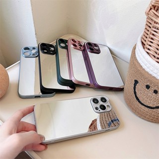 สําหรับ Apple Iphone IP 7 Plus 8 Plus IP X XR XS Max IP11 11Pro IP 11 Pro Max ใหม่ กระจกอะคริลิค เคสโทรศัพท์มือถือ ป้องกันการตก ขอบตรง เคสป้องกัน