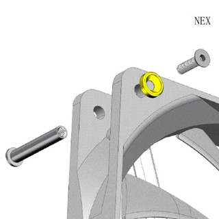 Nex สกรูโลหะ คุณภาพสูง ทนทาน สําหรับพัดลม 25 มม. สําหรับมืออาชีพ และเกมเมอร์