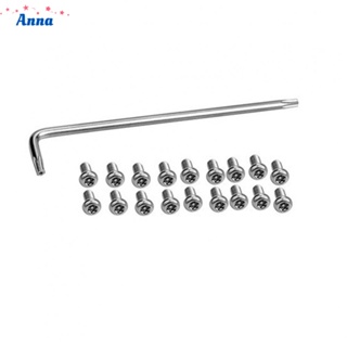 【Anna】Screws Tools W/Wrench 10*4mm 18pcs Accessories Bottom Cover Replacement