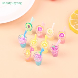 [Beautyupyang] จี้เรซิ่น รูปแก้วเครื่องดื่ม 3D เรืองแสงในที่มืด สําหรับทําเครื่องประดับ ต่างหู สร้อยข้อมือ Diy 10 ชิ้น ต่อล็อต