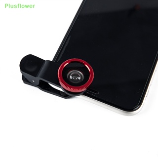 (Plusflower) 3-in-1 ชุดเลนส์มาโคร Fisheye มุมกว้าง สําหรับโทรศัพท์มือถือ