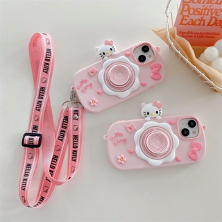 เคสโทรศัพท์มือถือนิ่ม ลายแมวน่ารัก พร้อมขาตั้งกล้อง สําหรับ IPhone 14 13 12 11 Pro Max 12 ProMax 13 Pro