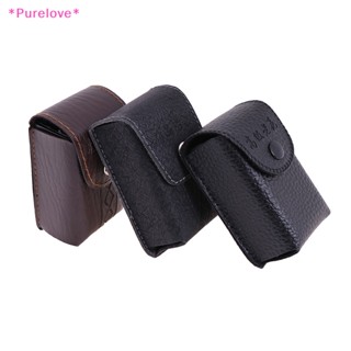 Purelove&gt; ใหม่ กระเป๋าหนังเทียม พับได้ แบบพกพา สําหรับเก็บแว่นตา Unisex