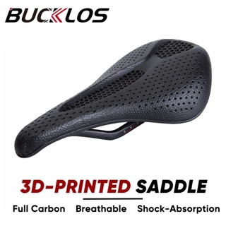 Bucklos อานนั่งจักรยาน คาร์บอนไฟเบอร์ พิมพ์ลาย 3D น้ําหนักเบา ระบายอากาศ สําหรับจักรยานเสือภูเขา เสือหมอบ