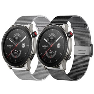 สายนาฬิกาข้อมือตาข่าย อุปกรณ์เสริม สําหรับ Huami Amazfit GTR 4 3 2 GTS Amazfit GTR Mini