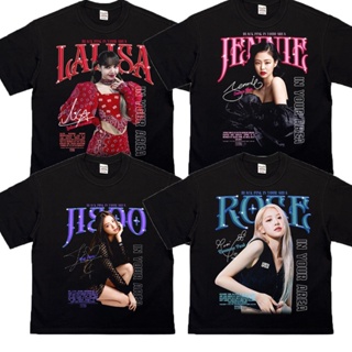 TTRR Blackpink American T-shirt cotton short sleeve LALISA JENNIE ROSE JISOO