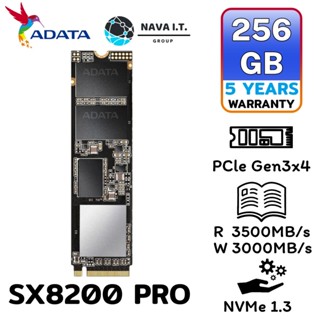 COINSคืน15%⚡FB9JMZV6⚡ ADATA XPG 256GB SSD รุ่น SX8200 PRO PCIE GEN3X4 M.2 2280 ประกัน 5 ปี